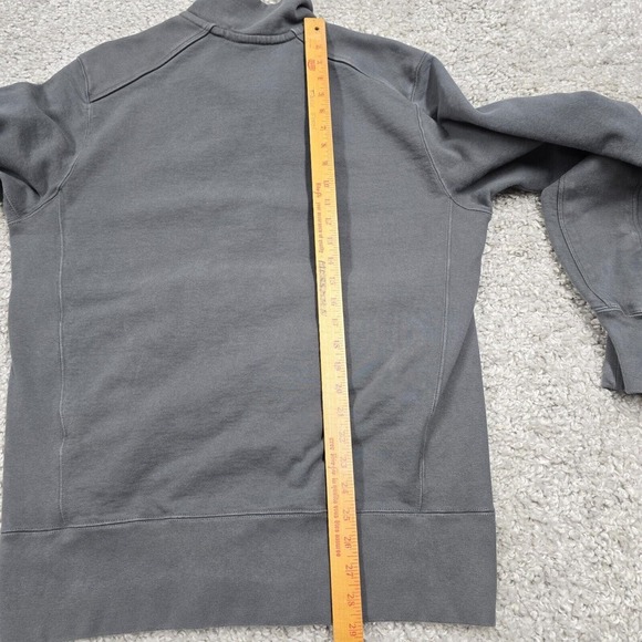 American Giant Jacket Mens Large Gray Moto Full Zip Heavy USA Minimalist Sweater - Picture 9 of 11